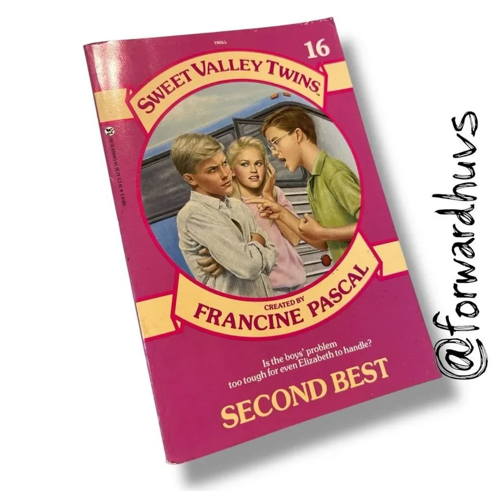 Sweet Valley Twins #16 Second Best Francine Pascal Vintage 1988 Paperback